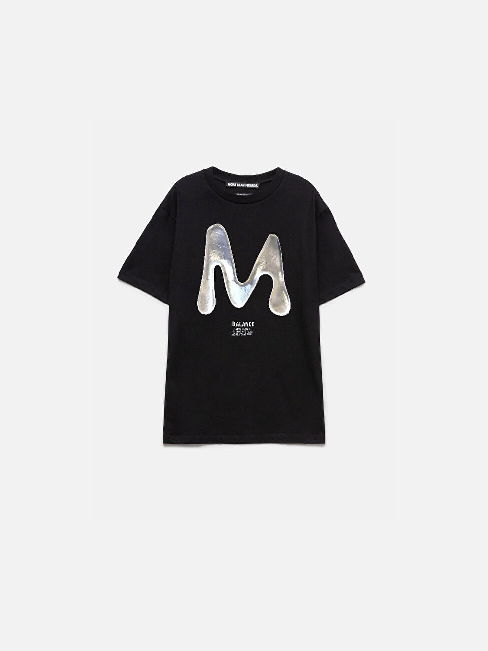 MoreThanFriends 106 Metalik Logolu T-Shirt