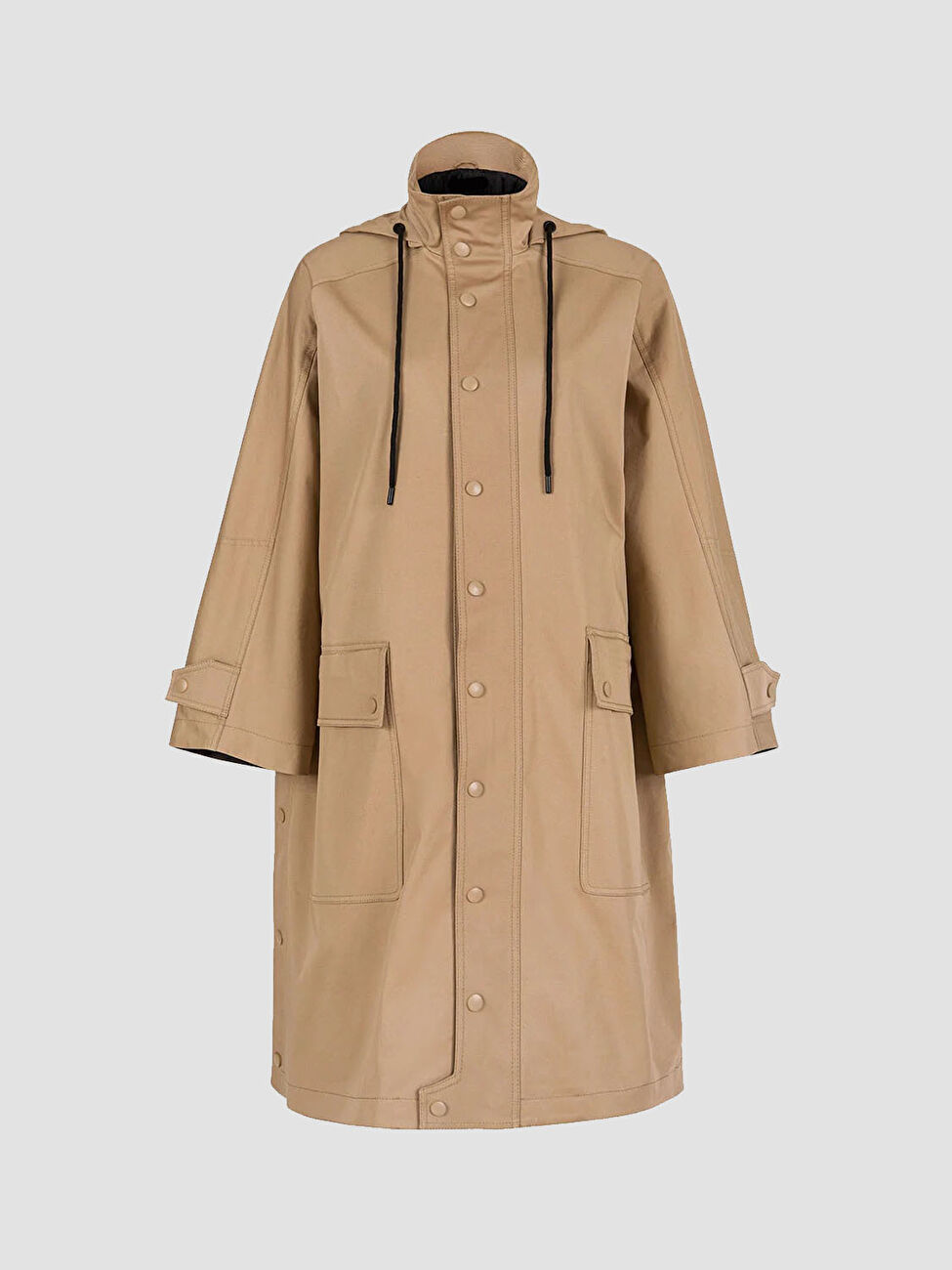 MoreThanFriends 116 Baskılı Oversize Trençkot