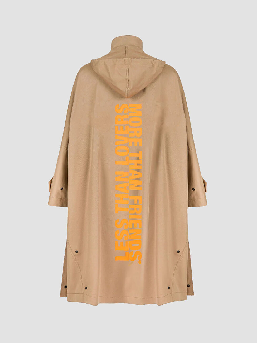 MoreThanFriends 116 Baskılı Oversize Trençkot