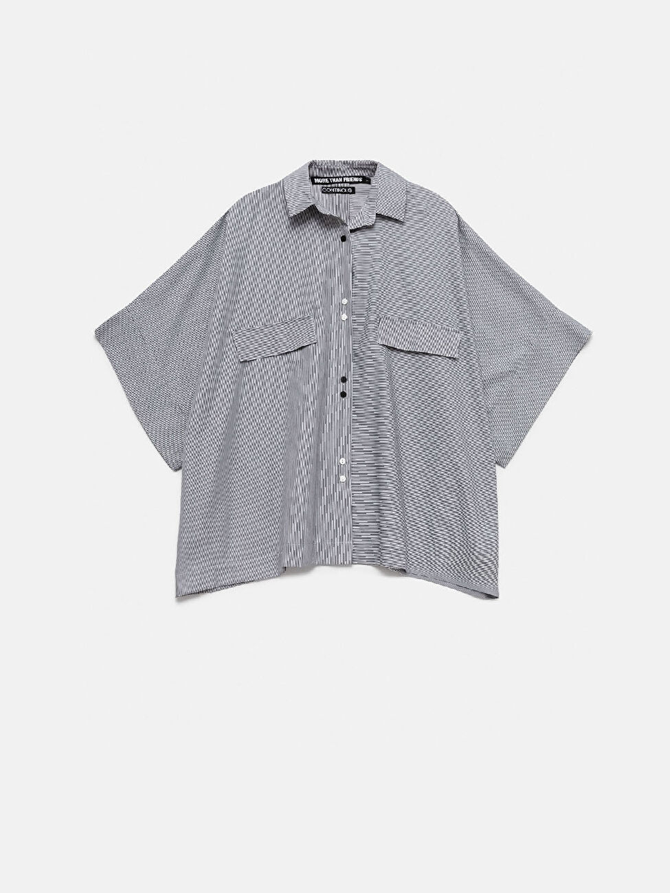 MoreThanFriends 124 Çizgili Oversize Gömlek