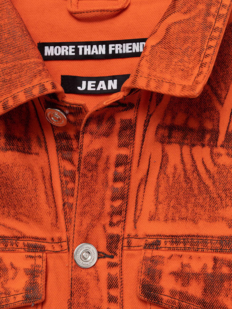 MoreThanFriends 151 Kontrast Boya Detaylı Denim Ceket